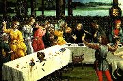 BOTTICELLI, Sandro The Story of Nastagio degli Onesti (detail of the third episode) vgd USA oil painting reproduction